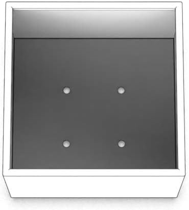 Plantercraft Powder-Coated Aluminum Planter Box - Square Cube - Metal All Weather | Indoor Outdoor Commercial Residential | Made in USA | Fully Assembled
