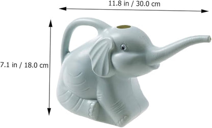 2pcs Adorable Elephant Watering Can with Long Spout Lightweight Plastic Garden Watering Pot for Indoor Outdoor Plants and Home Gardening