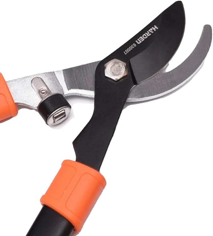 Edward Tools Long Steel Blade 27" Bypass Lopper - Heavy Duty Tree and Bush Trimmer Pruner - High Carbon Teflon Coated Blade - Ergo Grip Rubber Handle