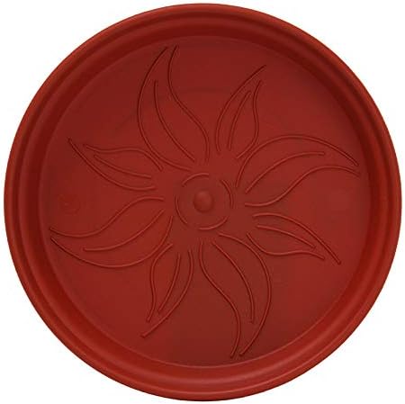 Mintra Home Garden Pots 4pk - Flowers, Herbs, Plants, Indoor, Outdoor, Colorful, Wholesale, Bulk (Burgundy, 11cm Diameter (4.3in))