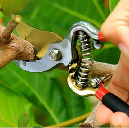 Garden Guru Indestructible Titanium Garden Clippers Professional Bypass Hand Pruner Pruning Shear with Comfort Grip Handles for Gardening Trimming and Yard Work Hardened Steel & Titanium Blade(4 Pack)