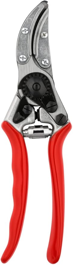 FELCO 100 Cut and Hold Pruning Shears – Precision Swiss-Made Floral and Rose Shears with Stem-Gripping System Ideal for Cut Flower Harvest