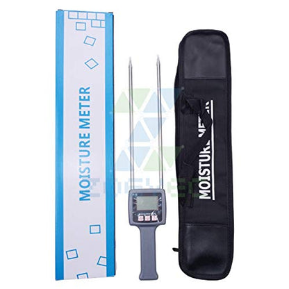 TK100 Multfunctional Digital Pin Type Fibre Moisture Meter Hay Moisture Meter for Non-Conductive Hay, Straw, Bran and More Fiber