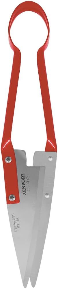 Zenport ZL122S-10PK ZL122S Heavy Duty Onion/Sheep Shear 5.5 Stainless Steel Blade 13-Inch Long Box of 10, Red