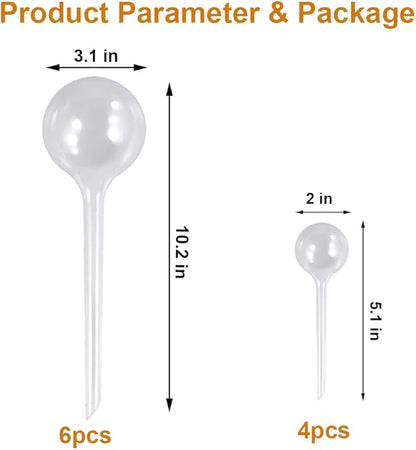 Plant Automatic Watering Devices, Clear Plastic Self-Watering Bulbs Flower Automatic Watering Device While Away Garden Waterer for Plant Indoor Outdoor