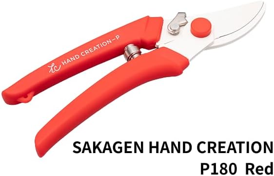 Flower shears - Professional Ultra Sharp Made in JAPAN Garden Scissors SAKAGEN HAND CREATION P-180 (Atmos Green)
