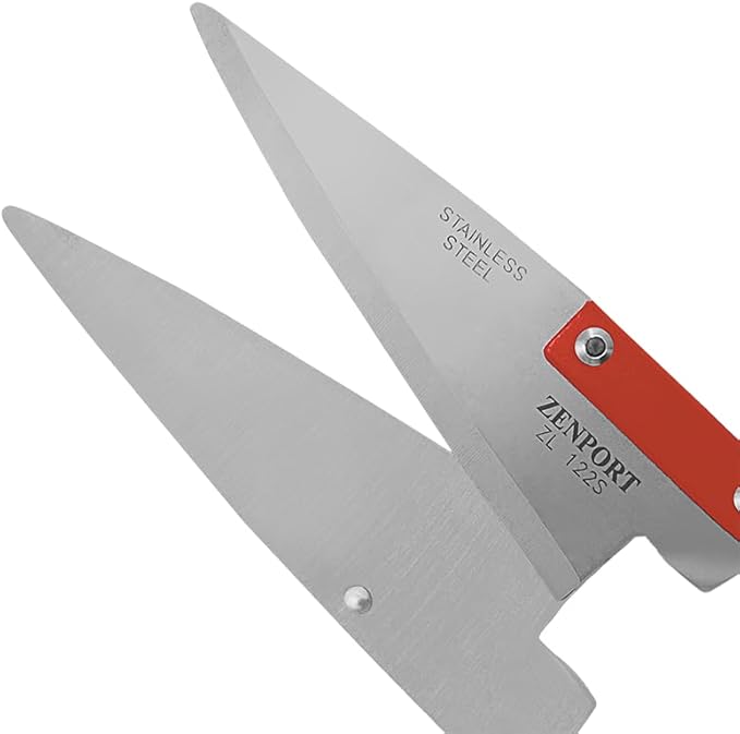 Zenport ZL122S-10PK ZL122S Heavy Duty Onion/Sheep Shear 5.5 Stainless Steel Blade 13-Inch Long Box of 10, Red
