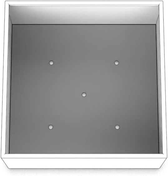 Plantercraft Powder-Coated Aluminum Planter Box - Square Cube - Metal All Weather | Indoor Outdoor Commercial Residential | Made in USA | Fully Assembled