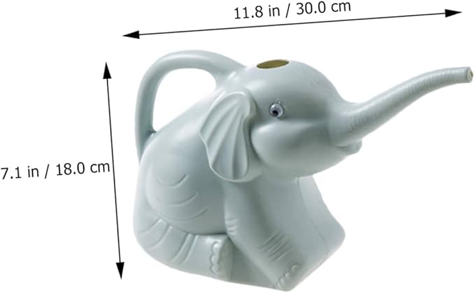 2pcs Elephant Shaped Watering Can Lightweight Plastic Watering Pot for Indoor Outdoor Garden Supply Safe Design