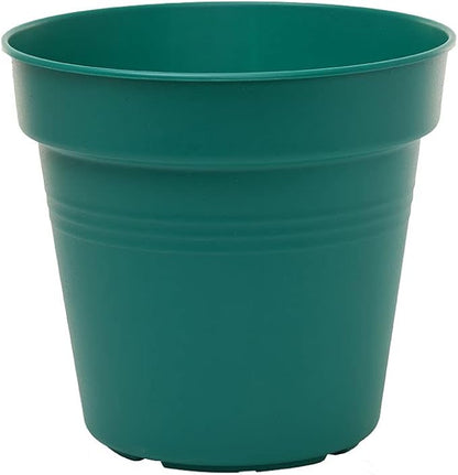 Mintra Home Garden Pots 4pk - Flowers, Herbs, Plants, Indoor, Outdoor, Colorful, Wholesale, Bulk (Forest Green, 19cm Diameter (7.5in))