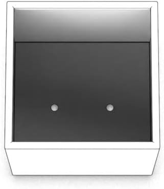 Plantercraft Powder-Coated Aluminum Planter Box - Square Cube - Metal All Weather | Indoor Outdoor Commercial Residential | Made in USA | Fully Assembled