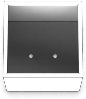 Plantercraft Powder-Coated Aluminum Planter Box - Square Cube - Metal All Weather | Indoor Outdoor Commercial Residential | Made in USA | Fully Assembled