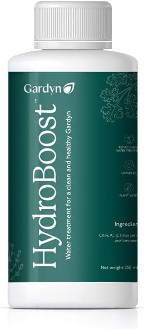 Gardyn HydroBoost for Gardyn Hydroponic Indoor Gardens - 250 ML (Plant Based Water Treatment-Lowers PH, Balances Plant Nutrients & Reduces Need for More Intensive Hydroponic Growing System Cleanings)