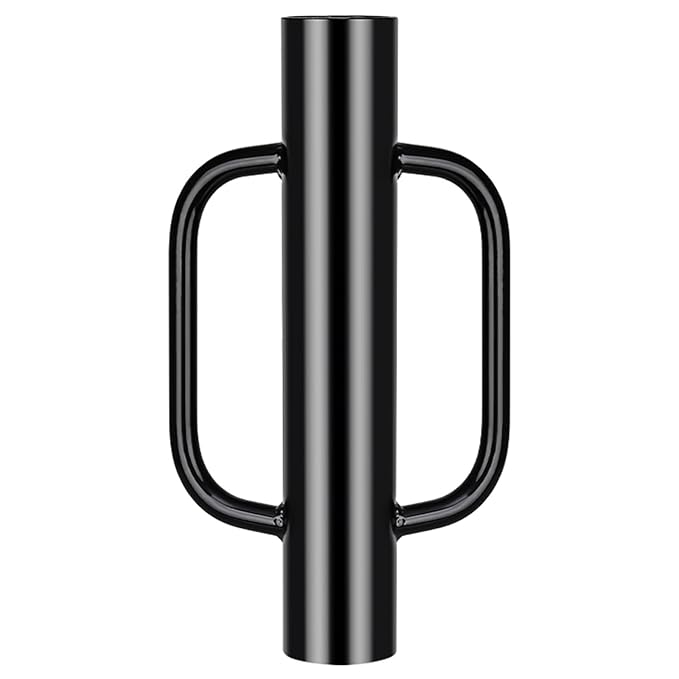 Gtongoko 12LB T Post Driver with Handles Heavy Duty Fence Post Driver Post Pounder for T-Posts，U Channel，Metal Post and Sign Post Pole Driver Tool,17 Inch Black