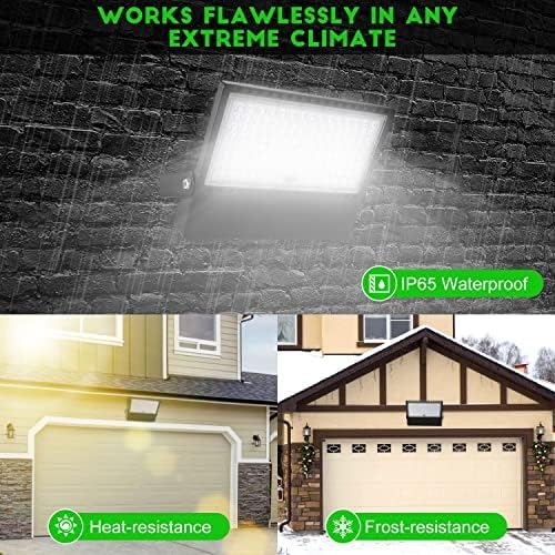 Juyace 240W LED Stadium Lights Outdoor 1500 Watt Equivalent Wider Lighting Angle Led Flood 100-277V 36000LM 5000K Daylight Commercial Arena for Sports Fields and Court (3 Pack)