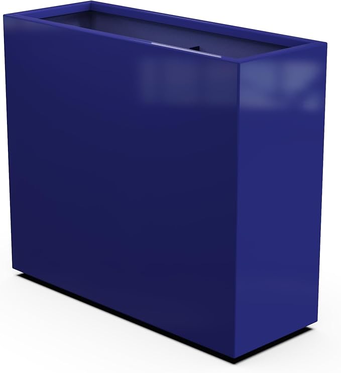 Plantercraft Powder-Coated Aluminum Planter Box - Rectangle - Metal All Weather | Indoor Outdoor | Made in USA | Fully Assembled