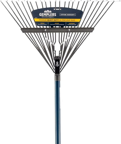 Gemplers 24-Tine Leaf Rake with Fiberglass Handle | 12 Pack