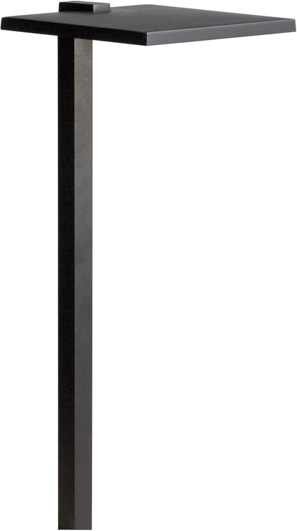 12 Volt 2700K LED 8" Shallow Shade Path Light in Textured Black
