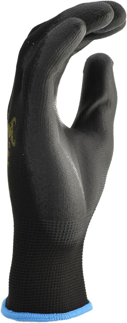 G & F Work Gloves for Men, Lightweight Grip, Polyurethane Coated, Touchscreen Compatible, Flexible & Breathable, Durable Construction, Ideal for Gardening, Mechanics, and General Duty Tasks, 12 Pairs