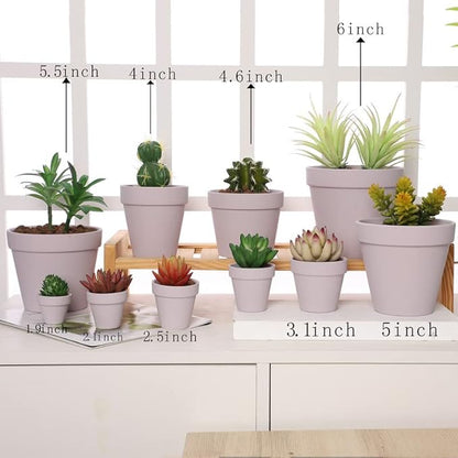 Yishang 1.9 Inch Tiny Pink Terracotta Pots Pack of 36-Small Mini White Clay Pots with Drainage Holes Flower Nursery Terra Cotta Planter for Tiny Cactus,Herb,Succulent Plants,Crafts