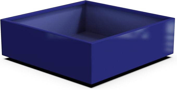 Plantercraft Powder-Coated Aluminum Planter Box - Square Cube - Metal All Weather | Indoor Outdoor | Made in USA | Fully Assembled