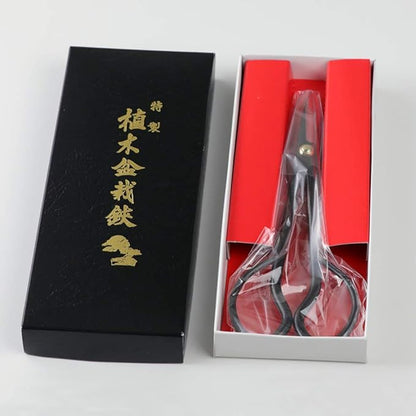 Wazakura Satsuki Bonsai Scissors 7" (180mm) – Hand-Forged Japanese Pruning Shears Made in Japan, S58C Carbon Steel, Precision Bonsai & Garden Tool