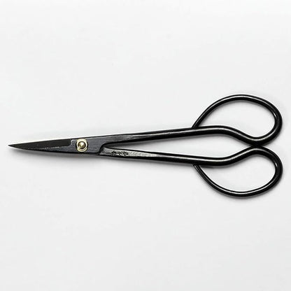 Wazakura Satsuki Bonsai Scissors 7" (180mm) – Hand-Forged Japanese Pruning Shears Made in Japan, S58C Carbon Steel, Precision Bonsai & Garden Tool