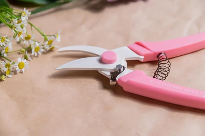 Flower shears - Professional Ultra Sharp Made in JAPAN Garden Scissors SAKAGEN HAND CREATION P-180 (Atmos Green)