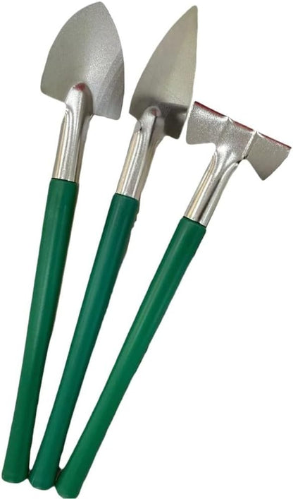3 Pcs Mini Gardening Kit With Rake Trowel And Shovel For Succulents For Bonsai Cacti Indoor Plants Stainless Steel Lightweight Tools