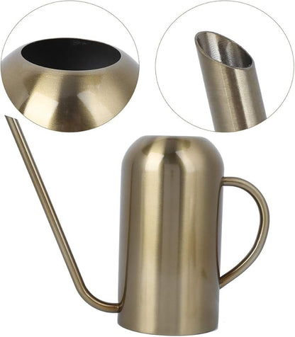 1.5L Watering Can Indoor Plants, Stainless Steel Watering Can with Long Spout Irrigation Tool Modern Style for Indoor Outdoor House Plants Flower