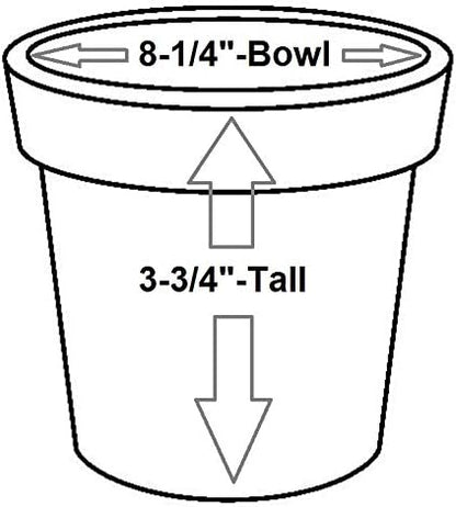 Robert Allen MPT02008 Laurel Series Metal Planter Flower Pots, 8", Lagoon