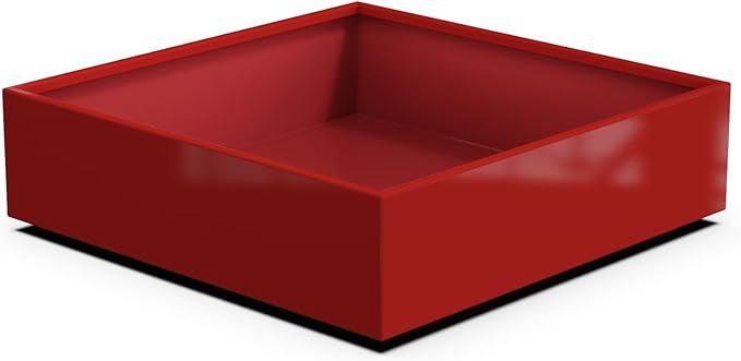 Plantercraft Powder-Coated Aluminum Planter Box - Square Cube - Metal All Weather | Indoor Outdoor | Made in USA | Fully Assembled