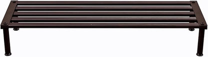 Metal Plant Stand, Rust-proof Aluminum Display Rack, Plants Display Stands Decoration Racks for Living Room Garden Balcony Patio (Ebony, 31.5Inch Low Leg)
