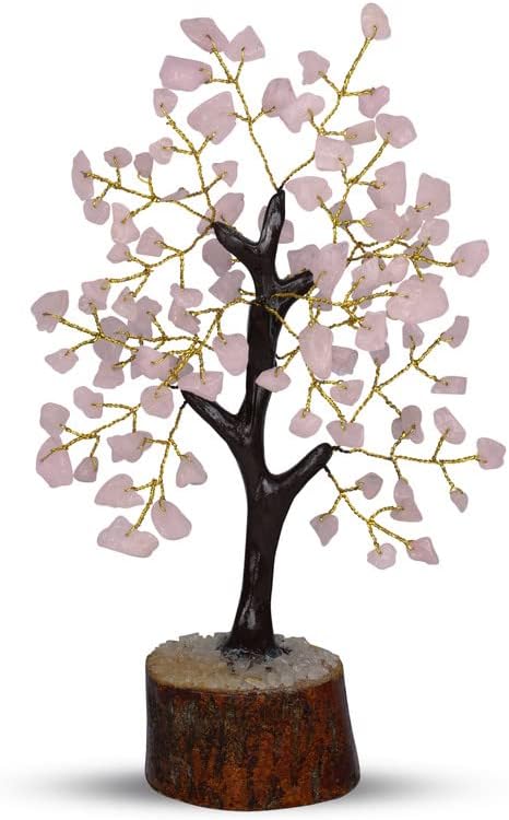 Rose Quartz Money Tree, Crystal Quartz Tree, Spiritual Gifts For Women, Rose Quartz Crystals, Crystal Healing For Beginners, Money Tree Crystal, Reiki Supplies, Spiritual Gifts, Pink Office Decor