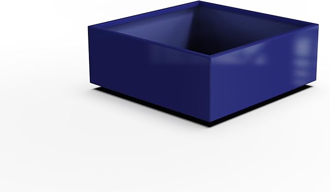 Plantercraft Powder-Coated Aluminum Planter Box - Square Cube - Metal All Weather | Indoor Outdoor | Made in USA | Fully Assembled