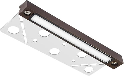 GKOLED 6.8 Inches Hardscape Lights, Low Voltage Retaining Wall Lighting with Frosted Lens, 12V AC/DC Paver Light with 1.5W 2700K LED Chips, Outdoor Landscape Step Lights, Die-cast Aluminum Housing