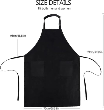 Homsolver Waterproof Rubber Vinyl Apron for Unisex Adult, Adjustable, Lightweight, Chemical Resistant Extra Long Work Apron
