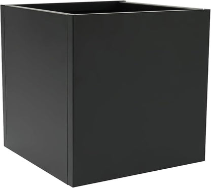 Steel Planter Box, 32" x 32" x 32" Square Planter Metal Box Tall Planters Heavy Duty Plant Boxes for Indoor Outdoor Tall Plants, Flowers or Shrubs (Black, 32" x 32" x 32")