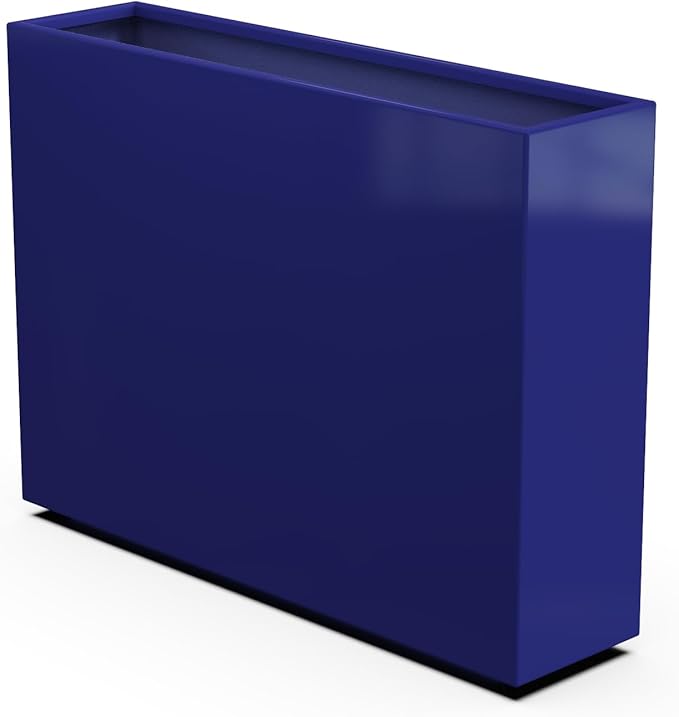 Plantercraft Powder-Coated Aluminum Planter Box - Rectangle - Metal All Weather | Indoor Outdoor | Made in USA | Fully Assembled