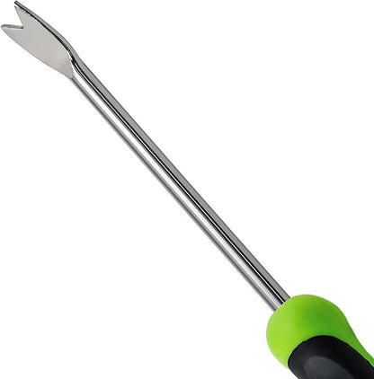Dandelion Weeder Puller Tool with Soft Handle, Stainless Steel Garden Weed Remover Tool Weed Puller Tool Garden Weeder for Lawn Farmland Transplant Gardening Plant Tool
