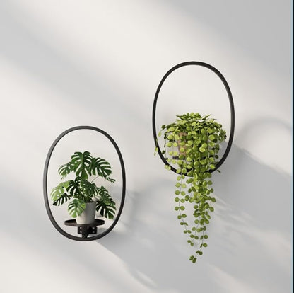 2 Pack Plant Stand Indoor Outdoor Hanging Planters for Plants Wall Plant Holder for Indoor Plants Plant Frames Wall Decor for Livingroom Bedroom Balcony Patio