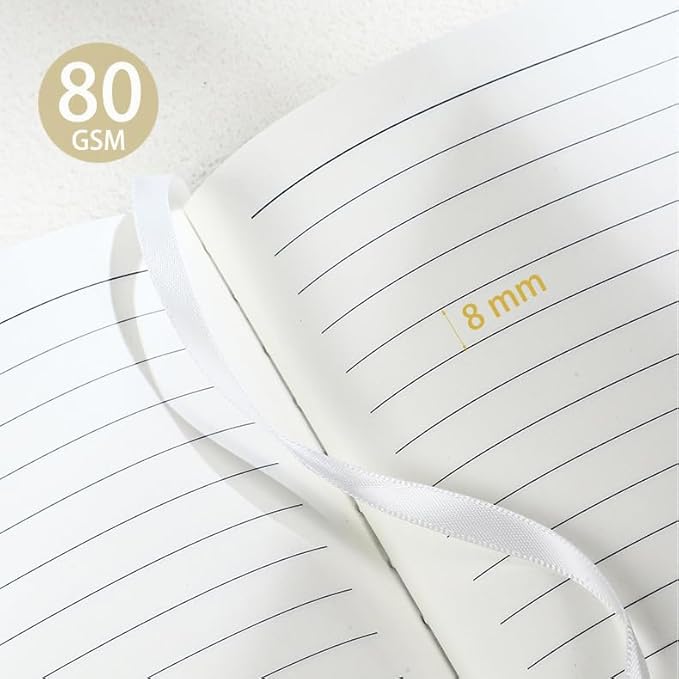 ipoul Floral Notebook, Journal for women, A5, Hardcover, 6x8, Ruled Pages, Lay Flat, Pretty, Daisy Notebook, Yellow, Reading Journal, Writing Notebook, Personal Journal