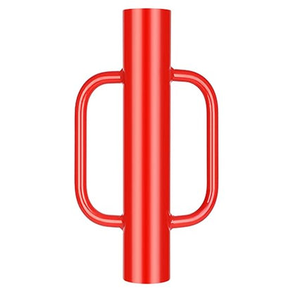 Gtongoko 12LB T Post Driver with Handles Heavy Duty Fence Post Driver Post Pounder for T-Posts，U Channel，Metal Post and Sign Post Pole Driver Tool,17 Inch Red