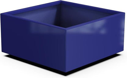 Plantercraft Powder-Coated Aluminum Planter Box - Square Cube - Metal All Weather | Indoor Outdoor | Made in USA | Fully Assembled
