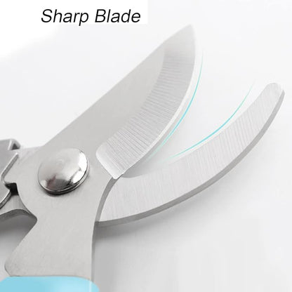 Curve Gardening Scissor with Sharp Stainless Steel Blade Garden Shears for Cutting Flowers Trimming Plants of Yard Florist Flower Rose Herb Hedge Bonsai and Fruits Picking (Green Handle)