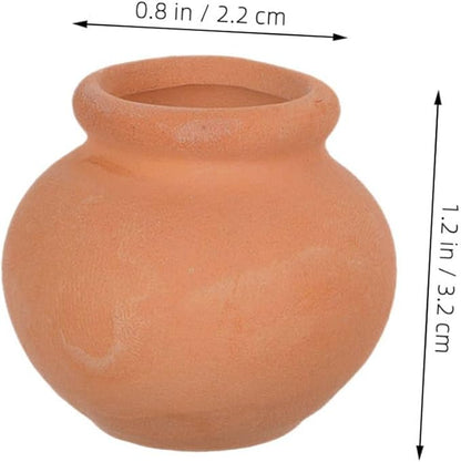Mini Terracotta Succulent Pot Breathable Clay Planter for Indoor Outdoor Gardening DIY Crafts Home Decor