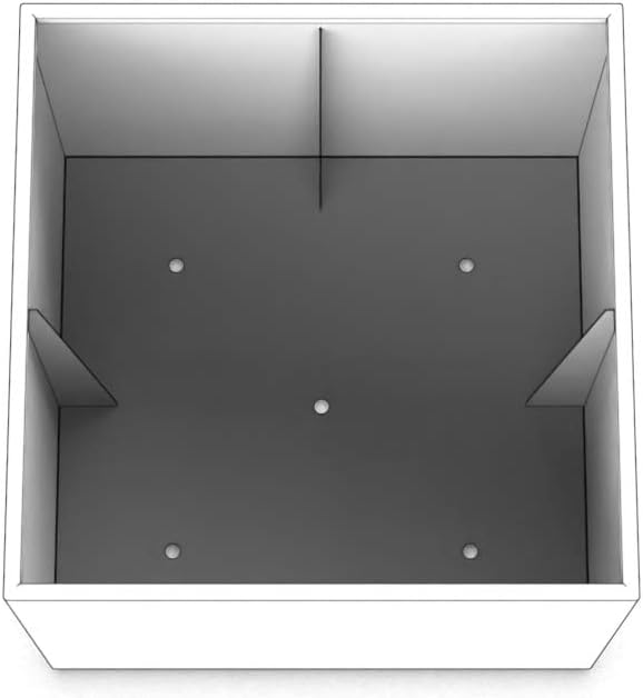 Plantercraft Powder-Coated Aluminum Planter Box - Square Cube - Metal All Weather | Indoor Outdoor Commercial Residential | Made in USA | Fully Assembled