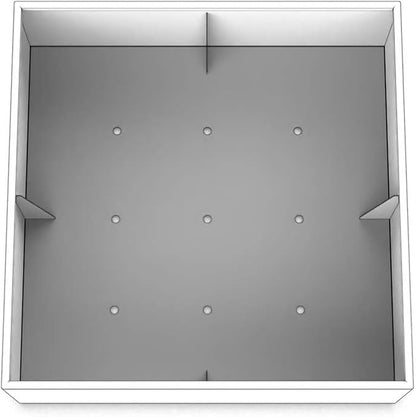 Plantercraft Powder-Coated Aluminum Planter Box - Square Cube - Metal All Weather | Indoor Outdoor Commercial Residential | Made in USA | Fully Assembled