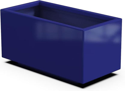 Plantercraft Powder-Coated Aluminum Planter Box - Rectangle - Metal All Weather | Indoor Outdoor | Made in USA | Fully Assembled