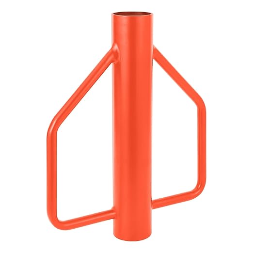 8LB Fence Post Driver with Handles, 3" Diameter t Post Pounder, Heavy Duty Carbon Steel for u Channel, Farm Fencing Wooden Post